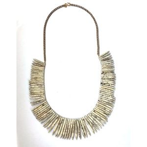 Kenneth Jay Lane Bone Spike Statement Necklace